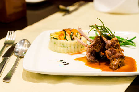 Lamb dishの写真素材