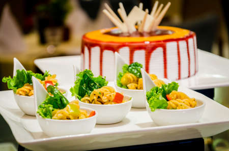 Noodles and Cakeの写真素材