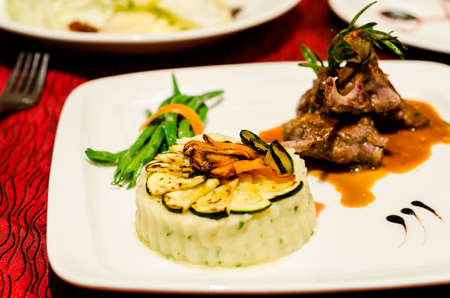 lamb chopsの写真素材