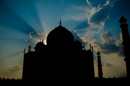 The Grate Taj Mahal of India was commissioned by Shah Jahan in 1631の写真素材