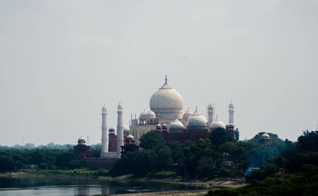 The Grate Taj Mahal of India was commissioned by Shah Jahan in 1631の写真素材