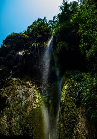 Patna Waterfall is a popular waterfall in Rishikesh where nature lovers like to come and spend some time in nature.の写真素材