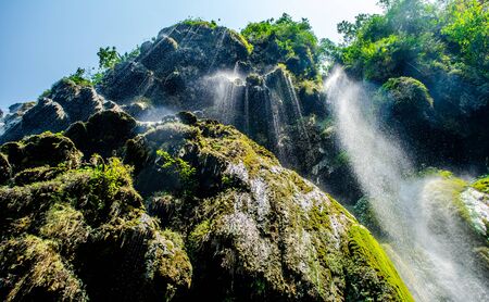 Patna Waterfall is a popular waterfall in Rishikesh where nature lovers like to come and spend some time in nature.の写真素材