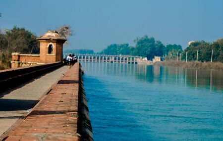 the ganga river kasganj, uttar pradeshの写真素材