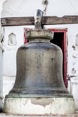 Ancient bell, Historically, bells have been associated with religious ritesの写真素材