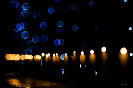 Happy Diwali - colorful decorating LED light for diwali  during diwali celebrationの写真素材