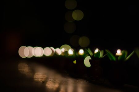 Happy Diwali - colorful decorating LED light for diwali  during diwali celebrationの写真素材