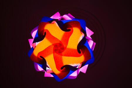 Happy Diwali - colorful decorating LED light for diwali  during diwali celebrationの写真素材