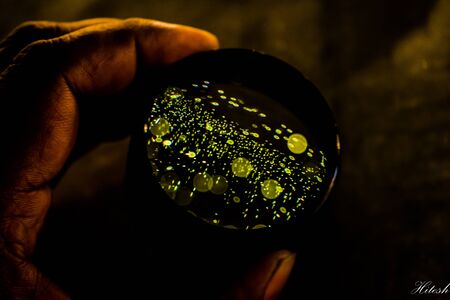 Happy Diwali - colorful decorating LED light for diwali  during diwali celebrationの写真素材