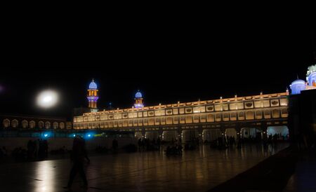 Night View The Harmindar Sahib, also known as Golden Temple Amritsarの写真素材