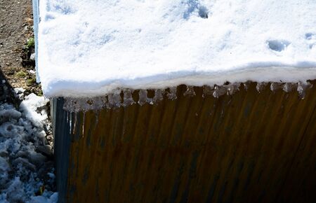 Patnitop a city of Jammu and its park covered with white snow, Winter landscapeの写真素材