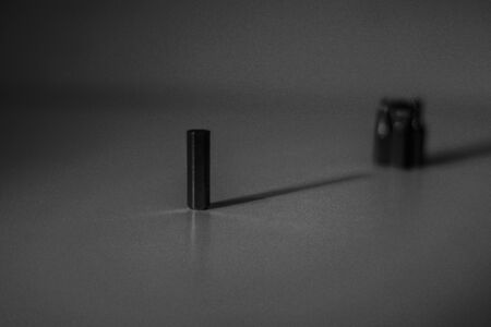 Different types of screw bits of screwdriver isolated on white background.の写真素材