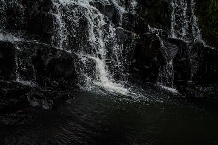 Beautiful Elephant Falls, the Three steps water falls, in Shillong, Meghalaya, East Khasi Hills,...