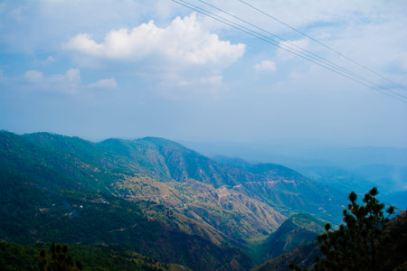 Beautiful Green Mountains and valleys of Lansdowne in the district of Garhwal, Uttarakhand. Lansdown...