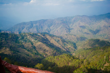 Beautiful Green Mountains and valleys of Lansdowne in the district of Garhwal, Uttarakhand. Lansdown...