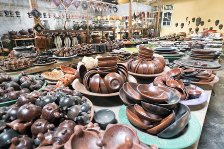 Lombok, Indonesia, 1 June 2014 - Souvenirs and handicraft for sale at Lombokのeditorial素材