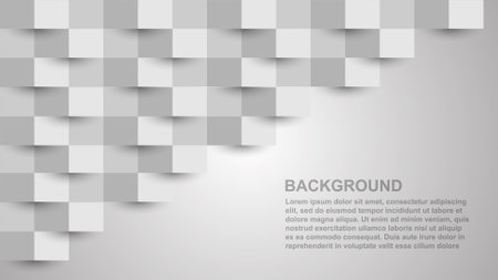 White abstract texture. Paper art style 3d vector background can be used in cover design, book design, poster, cd cover, flyer, website background or advertisement.のイラスト素材