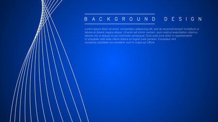 Abstract background with shining waves. Shiny moving lines design element. Futuristic technology concept. Vector illustrationのイラスト素材