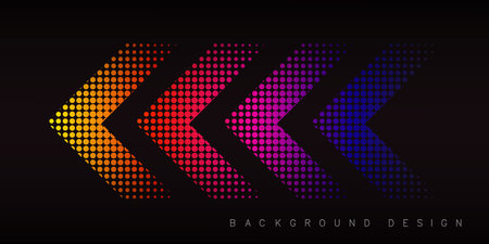 vector background with colorful arrow direction for background designのイラスト素材