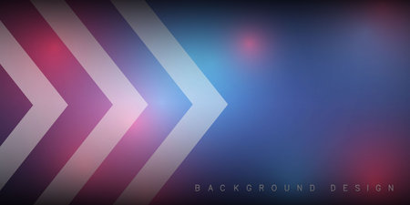 Blue technology abstract banner with shiny arrows. vector backgroundのイラスト素材