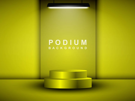 Abstract scene background. Cylindrical podium with background. Product presentationのイラスト素材