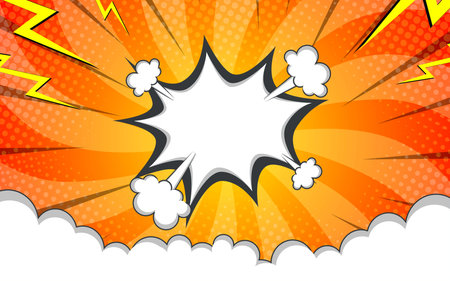 Pop art comic background Cartoon Vector Illustration