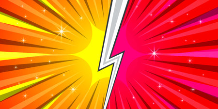 Versus backgrounds comics style design. Vector illustration.のイラスト素材