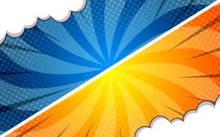 Versus Fight background comic style design. Vector illustration.のイラスト素材