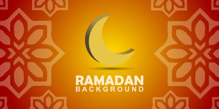 Ramadan Kareem Background Design. Greeting Cards, Banners, Posters. Vector Illustration.のイラスト素材