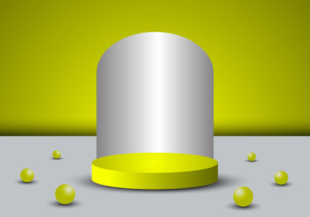 Product background 3d podium scene with pedestal. showing vector 3d rendering of background with podium. stand for displaying 3d products.のイラスト素材