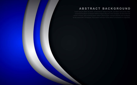 vector background of overlapping curves with space for text design.のイラスト素材