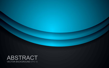 overlapping curve background with space for text and message modern artwork website designのイラスト素材
