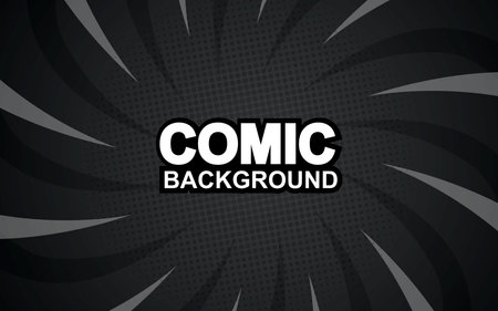 Pop art comic background. Colored Cartoon Vector Illustrationのイラスト素材