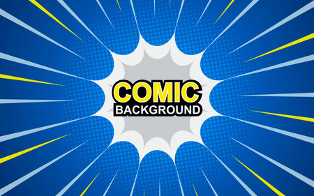 Pop art comic background. Vector Illustrationのイラスト素材