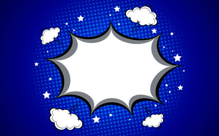 Blank comic abstract pop art background. vector illustration eps 10.のイラスト素材