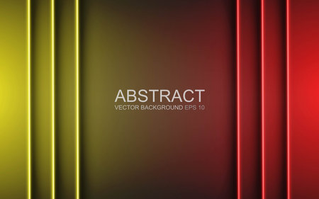 Abstract multi color neon lines moving effect banner pattern designのイラスト素材