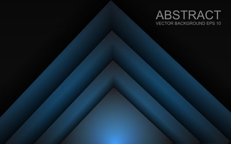 Abstract background with geometric panels, futuristic banner concept, modern wallpaper, vector.のイラスト素材