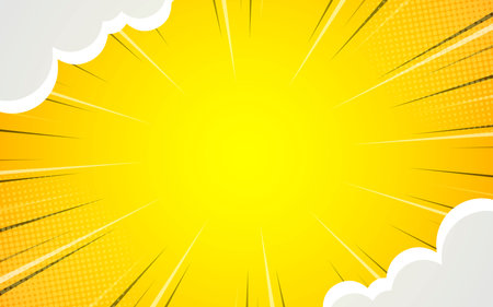 Comic background with clouds. vector illustration EPS 10.のイラスト素材