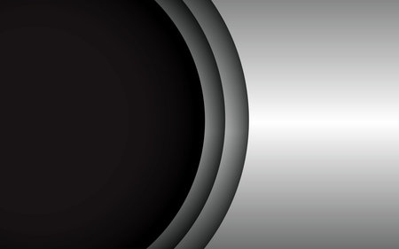 Abstract 3D semicircle paper cut layers backgroundのイラスト素材