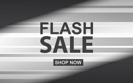 Flash sale banner background, vector design template for promotional eventのイラスト素材