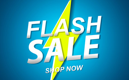 Flash sale celebration explosion lightning bolt abstract modern background design.のイラスト素材