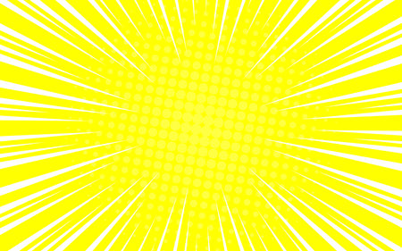 abstract background with sunburst and halftone.のイラスト素材