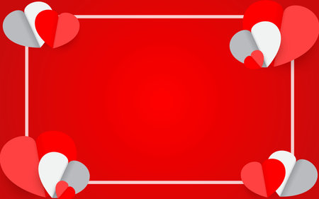 Beautiful Valentine's day invitation background. vector illustrationのイラスト素材