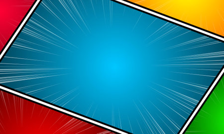 vector comic panels in various colors and angles, comic images, drawing panels, cartoon backgrounds,...