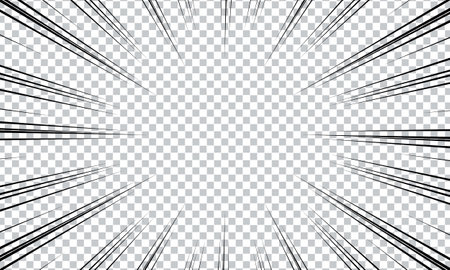 Radial rays background. Japanese radius cartoon pattern abstract backgroundのイラスト素材
