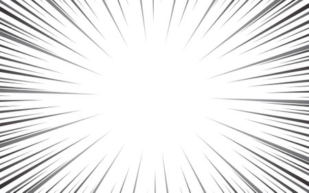 Speed ââLine background black and white radial lines with comic book effect. vector illustrationのイラスト素材
