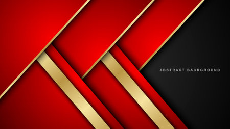 Abstract background with golden lines pattern. Vector material background.のイラスト素材