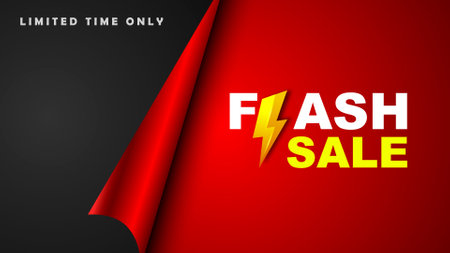 Flash Sale Promotion Shop Vector Design Templateのイラスト素材