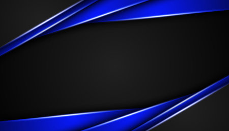 Modern background vector on space with abstract style for design templates. 3D effect overlapping layers.のイラスト素材