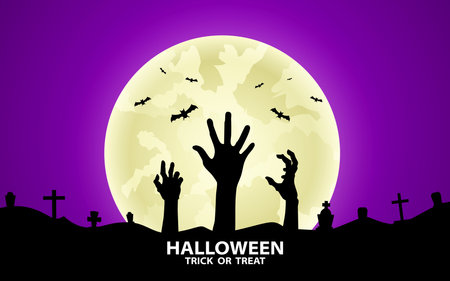 Happy halloween banner background. vector illustration.のイラスト素材